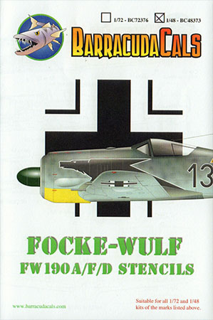 Fw 190A/F/D Stencils