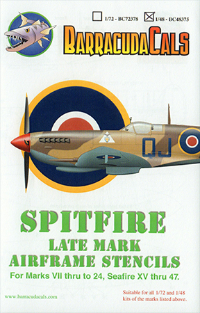 Spitfire Late Mark Stencils
