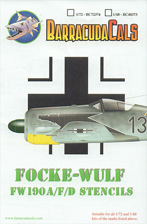 Fw 190A/F/D Stencils