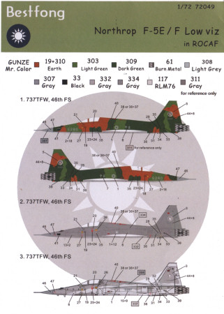 Northrop F-5E/F Low Viz in ROCAF Service