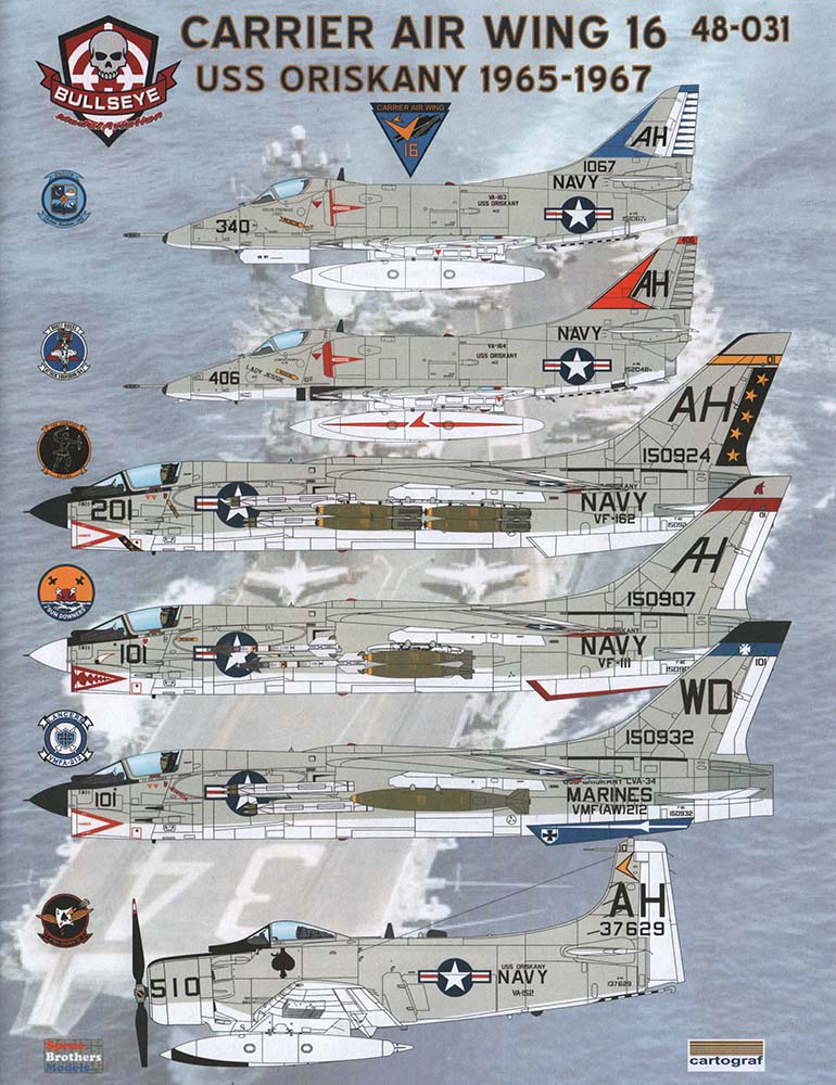 Carrier Air Wing 16 USS Oriskany 1965-67