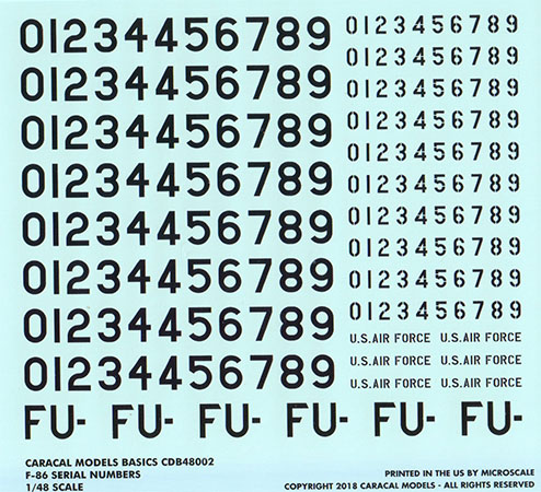 F-86 Serial Numbers