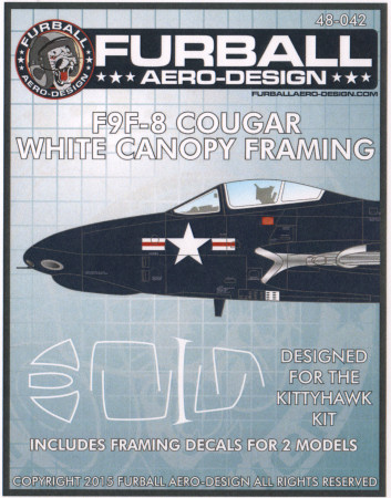 F9F-8 Cougar White Canopy Framing