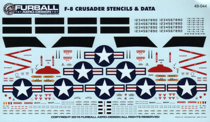 F-8E Crusader Stencils