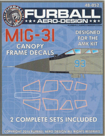 MiG-31 Canopy Frames