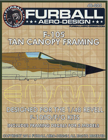 F-105 Tan Canopy Frames