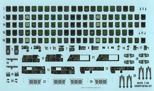 F-15E Cockpit Detail Set