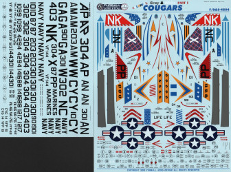 Colorful Gray and White F9F Cougars