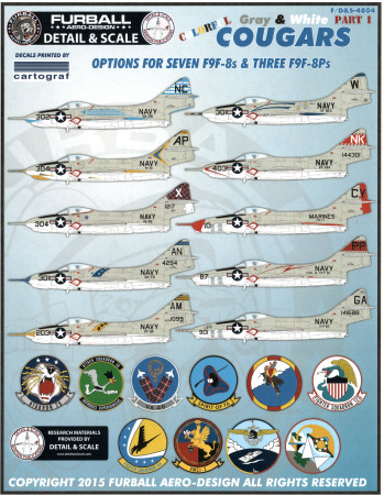 Colorful Gray and White F9F Cougars