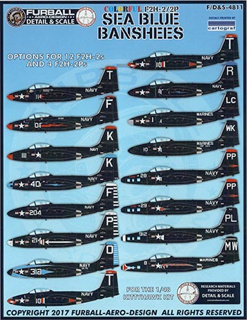 Colorful F2H-2/2P Sea Blue Banshees 