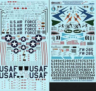 Colors and Markings of USAF Super Sabres