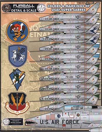 Colors and Markings of USAF Super Sabres