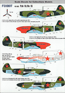 Foxbot 1/48 Yak-1b Decal First Look