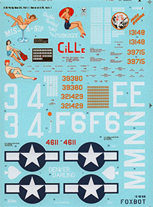 Foxbot 1/48 A-20 Pin-Up Nose Art Part 1 Decal First Look