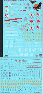 Foxbot 1/48 Red Snakes: Soviet P-39 Airacobras Part 1 Decal First Look