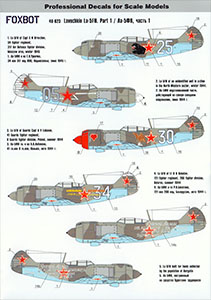 Foxbot 1/48 Lavochkin La-5FN Part 1 Decal First Look