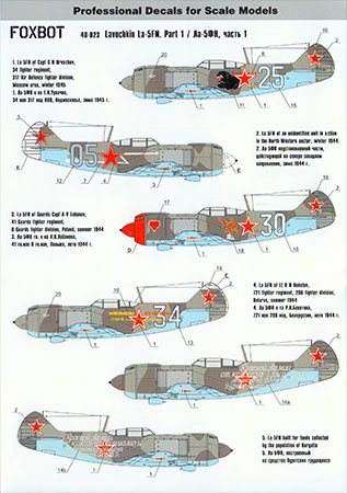 Foxbot 1/48 Lavochkin La-5FN Part 1 Decal First Look
