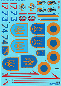 Foxbot 1/48 Ukrainian Foxbats: MiG-25RB Decal First Look
