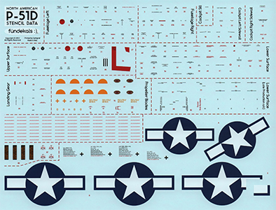 P-51D/K Mustang Stencils