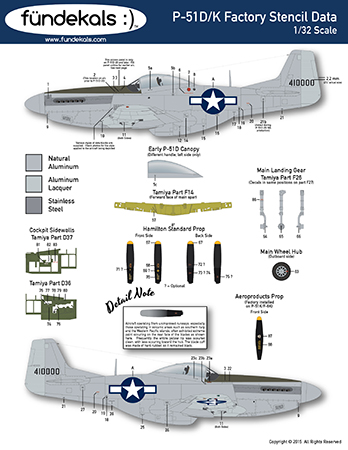 P-51D/K Mustang Stencils