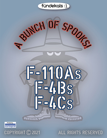 fündekals 1/48 A Bunch of Spooks - F-110As, F-4Bs, F-4Cs Decal First Look