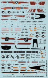 1/144 Tomcats in Color Part I Decals