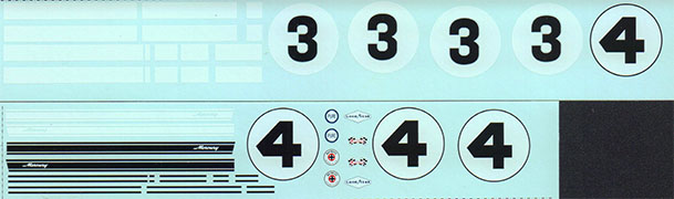 Mercury GT-40 Mk.II Daytona 1967 Decals
