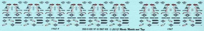 F-8C Crusader VF-111 1967-69