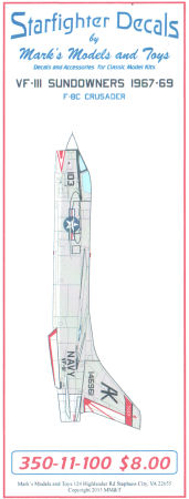 F-8C Crusader VF-111 1967-69