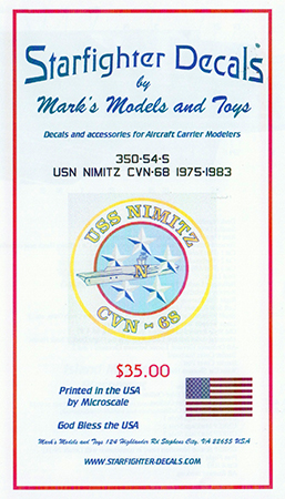 USS Nimitz CVN 68 Markings Decals