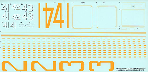 Midway Class Decals