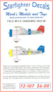 F11C-2/BFC-2 Goshawks