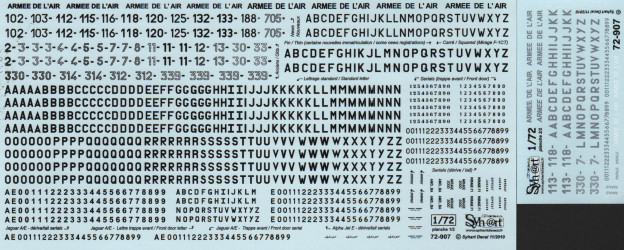 French Air Force Registration and Serial Numbers 1995 - 2010