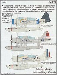 Yellow-Wings Decals