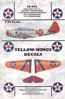 Yellow-Wings Decals
