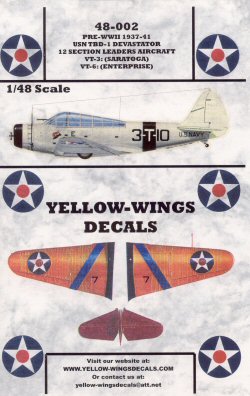 Yellow-Wings Decals