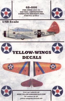 Yellow-Wings Decals