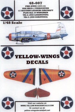 Yellow-Wings Decals