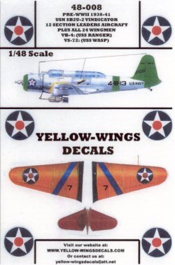 Yellow-Wings Decals