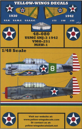 Yellow-Wings Decals