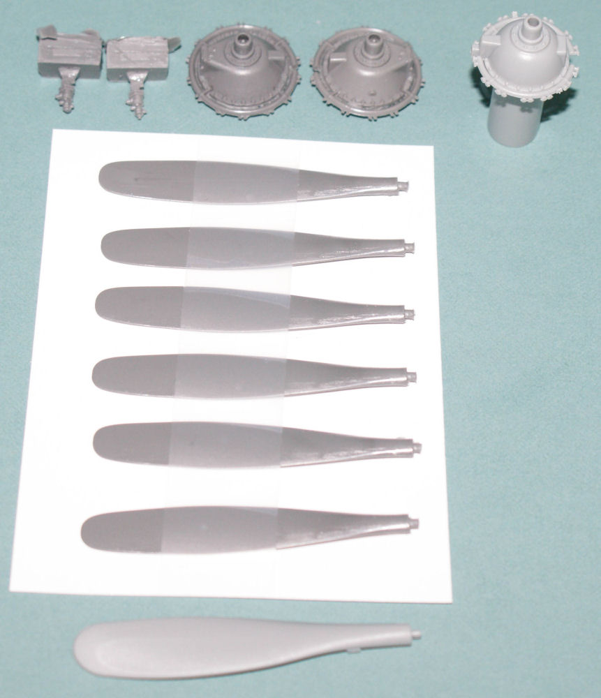 for HK Models kit AMS Resin 1/32 B-25 Mitchell Prop Update Set