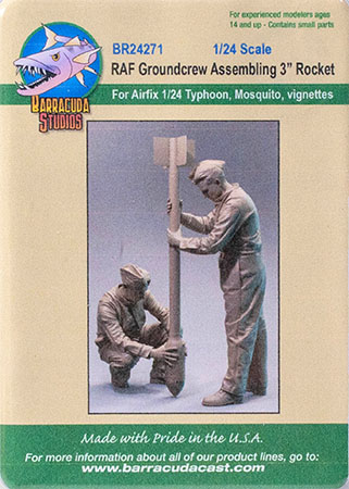 RAF Groundcrew Assembling 3 inch Rocket Set