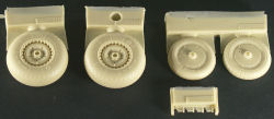 Me 262 Main and Nose Wheels - Ribbed Hub