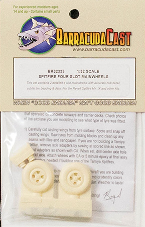 Spitfire 4 Slot Block Tread Main Wheels