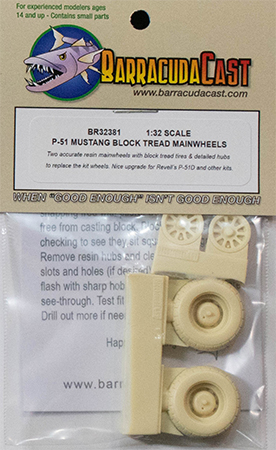 P-51 Mustang Block Tread Pattern Tires