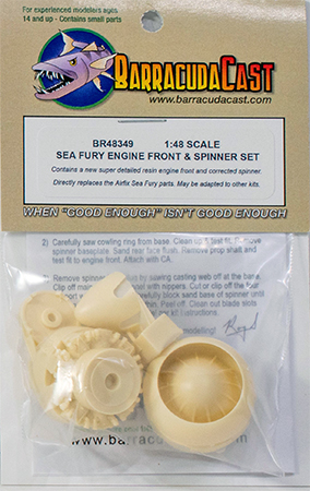 Sea Fury Engine Front and Spinner Set