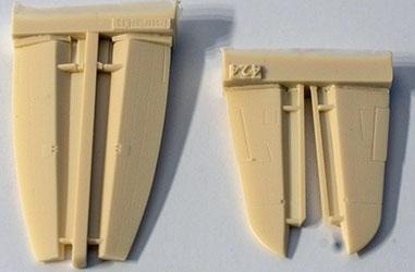 Hawker Tempest Ailerons and Elevators Set
