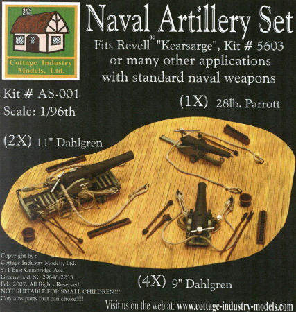 USS Kearsarge Artillery Set