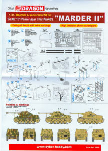 Sd.Kfz.131 Panzerjaeger II fuer Pak 40/2 Marder II Upgrade and Conversion Kit