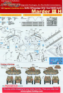 Upgrade and Conversion Kit for Sd.Kfz. Panzerjaeger 38 fuer 7.5 cm PaK 40/3 Marder III Ausf.H